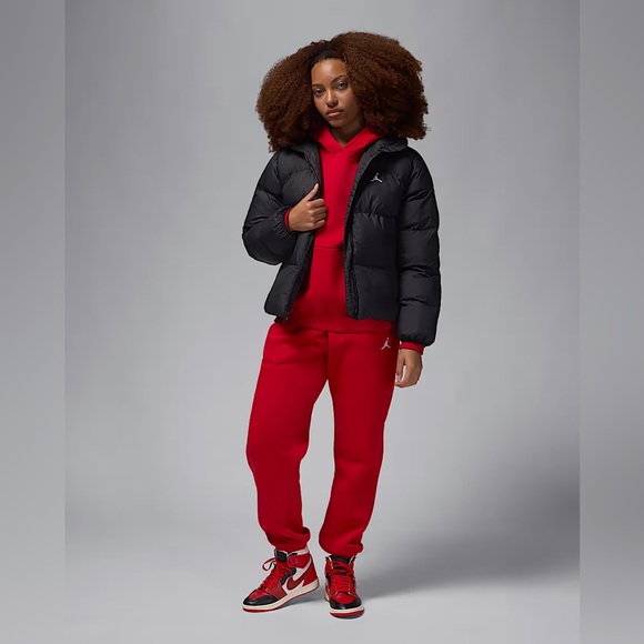 NWT Nike Jordan Women’s Black Puffer Jacket. $185 - Picture 9 of 13